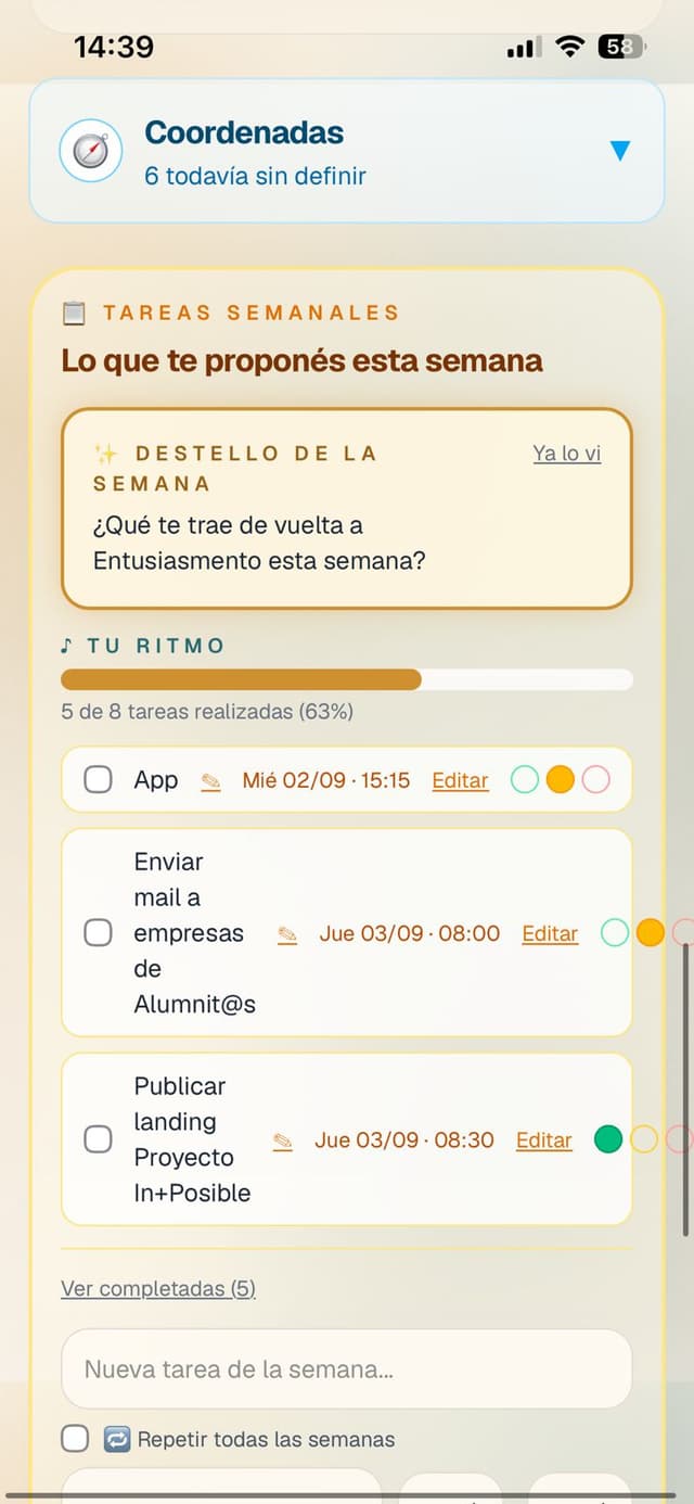 El pitch de un participante en su espacio de Entusiasmento